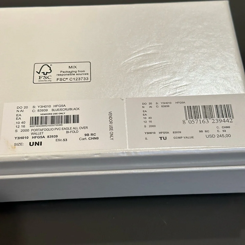 Emporio Armani All-over Eagle Wallet